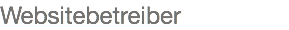 Websitebetreiber